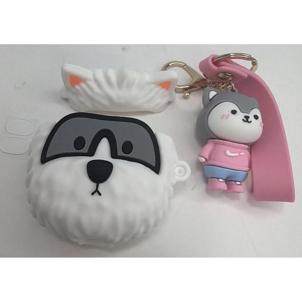 Cute Puppy Case for AirPods 1/2, 3D Kawaii Dog Cover NEW